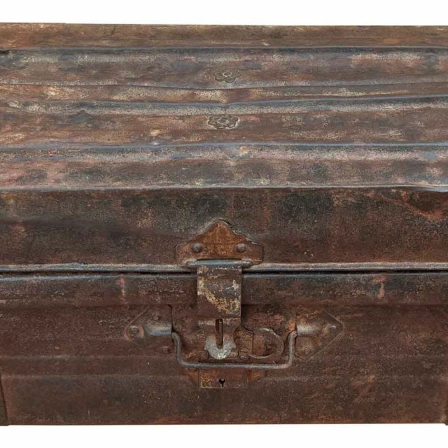 Decorative suitcase Alexandra House Living Brown Iron Traditional styl