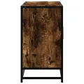 Armoire lavabo de salle de bain chêne fumé bois d'ingénierie