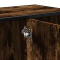 Armoire lavabo de salle de bain chêne fumé bois d'ingénierie