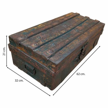 Decorative suitcase Alexandra House Living Brown Iron Traditional styl