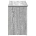 Banc à chaussures sonoma gris 102x30,5x45 cm bois d'ingénierie