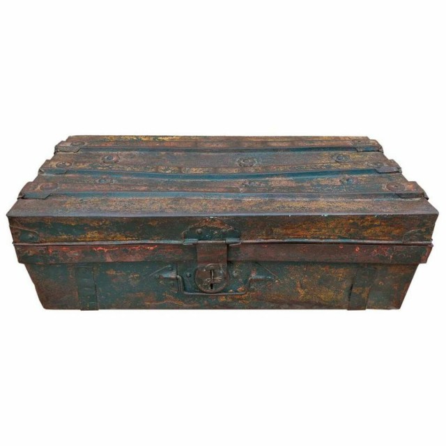 Decorative suitcase Alexandra House Living Brown Iron Traditional styl