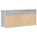 Banc à chaussures sonoma gris 102x30,5x45 cm bois d'ingénierie