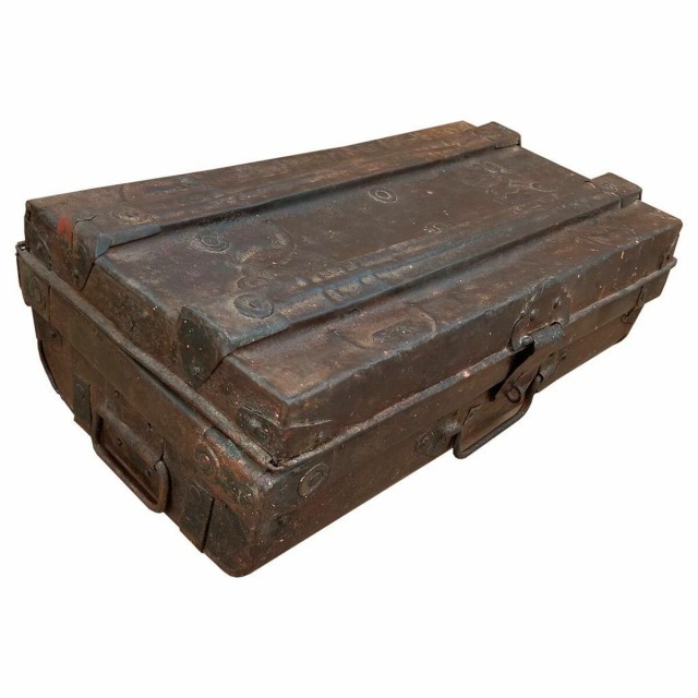 Valise décorative Alexandra House Living Marron Fer Style artisanal 3