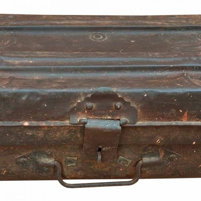 Valise décorative Alexandra House Living Marron Fer Style artisanal 3