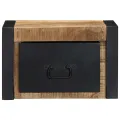Table de chevet 40x35x25 cm bois massif de manguier brut