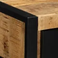 Table de chevet 40x35x25 cm bois massif de manguier brut