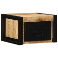 Table de chevet 40x35x25 cm bois massif de manguier brut