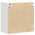 Armoire murale de cuisine Lucca blanc brillant bois ingénierie
