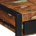 Bureau multicolore 100x50x75 cm bois massif de récupération