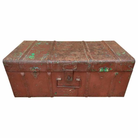Decorative suitcase Alexandra House Living Brown Iron Traditional styl