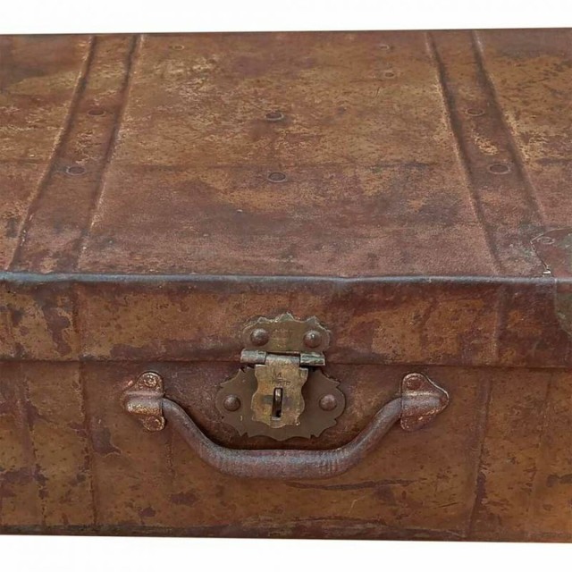 Valise décorative Alexandra House Living Marron Fer Style artisanal 3