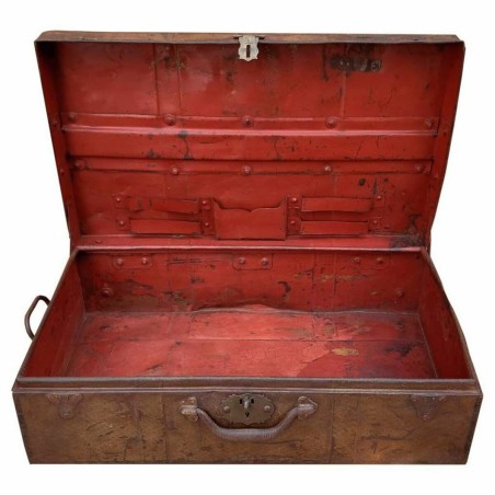 Decorative suitcase Alexandra House Living Brown Iron Traditional styl