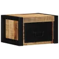 Tables de chevet 2 pcs 40x35x25 cm bois de manguier massif brut