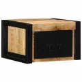 Tables de chevet 2 pcs 40x35x25 cm bois de manguier massif brut