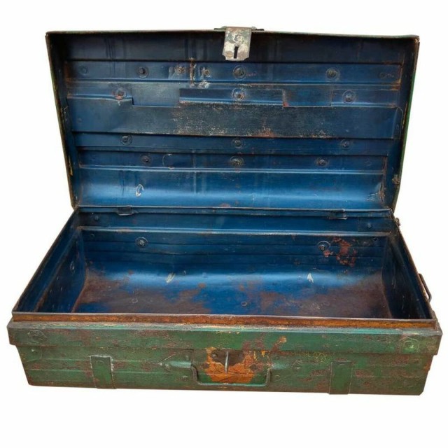 Decorative suitcase Alexandra House Living Brown Iron Traditional styl