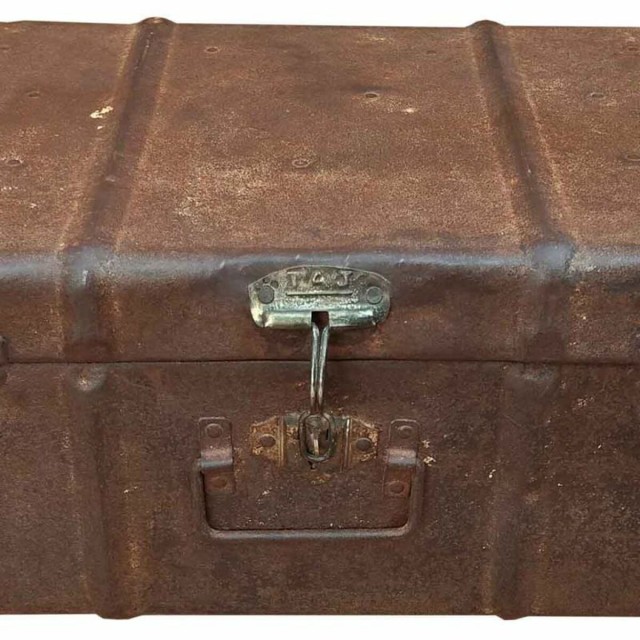 Decorative suitcase Alexandra House Living Brown Iron Traditional styl