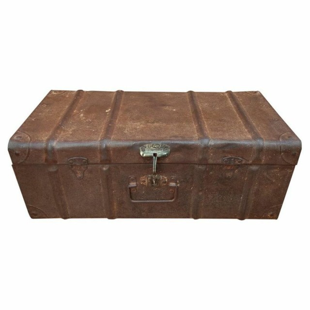 Decorative suitcase Alexandra House Living Brown Iron Traditional styl