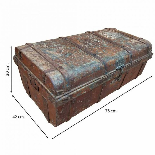 Decorative suitcase Alexandra House Living Brown Iron Traditional styl