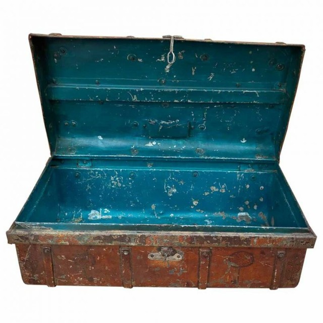 Valise décorative Alexandra House Living Marron Fer Style artisanal 4