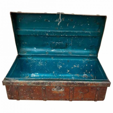 Decorative suitcase Alexandra House Living Brown Iron Traditional styl