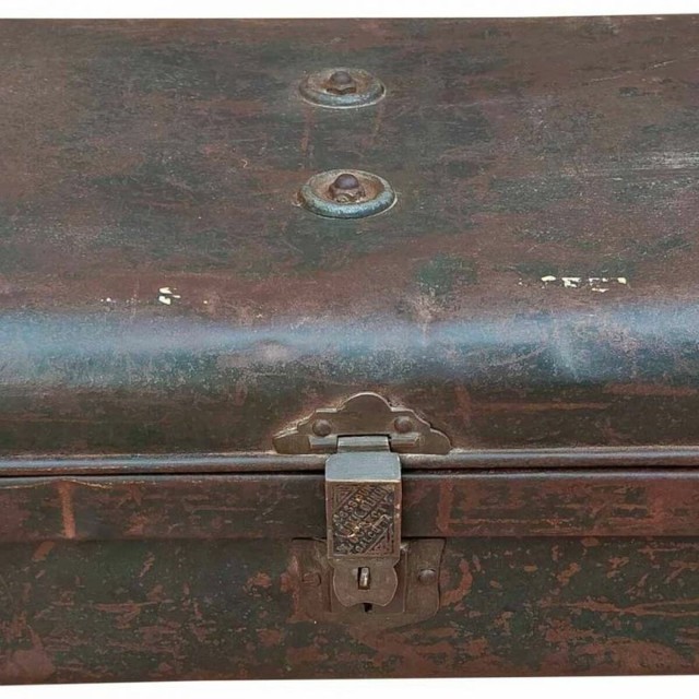 Decorative suitcase Alexandra House Living Brown Iron Traditional styl