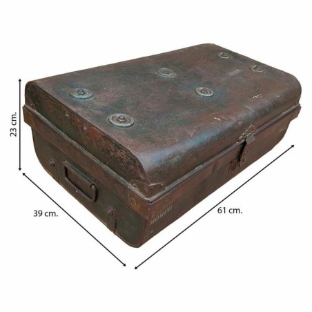 Decorative suitcase Alexandra House Living Brown Iron Traditional styl