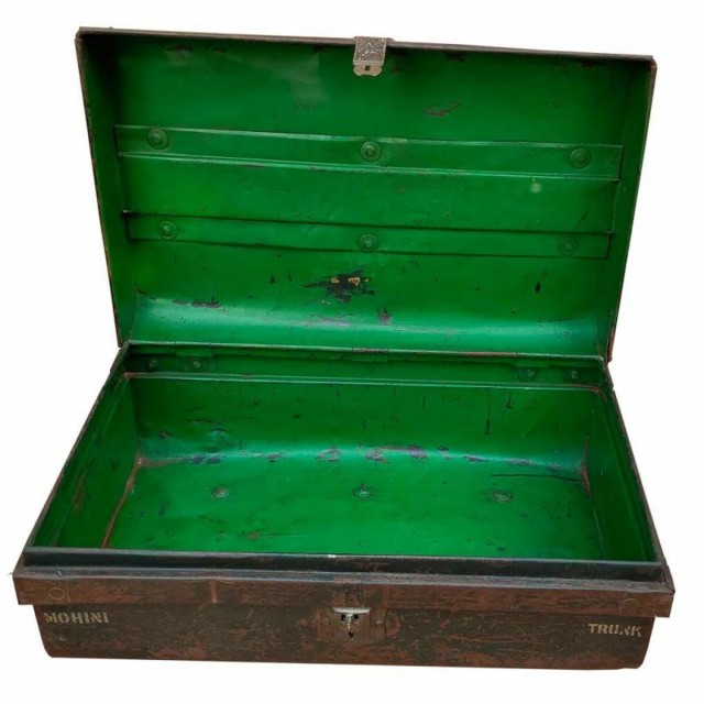 Decorative suitcase Alexandra House Living Brown Iron Traditional styl