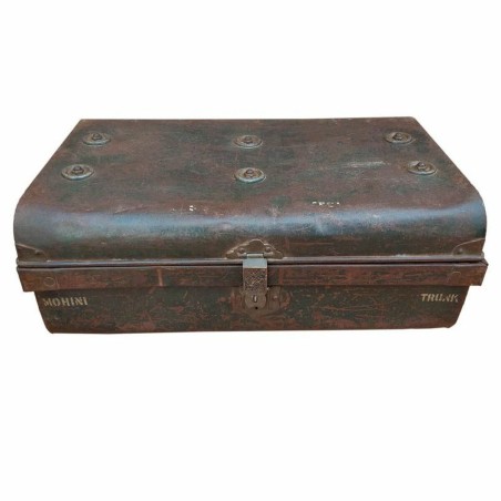 Decorative suitcase Alexandra House Living Brown Iron Traditional styl
