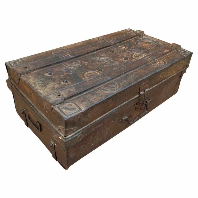 Valise décorative Alexandra House Living Marron Fer Style artisanal 3