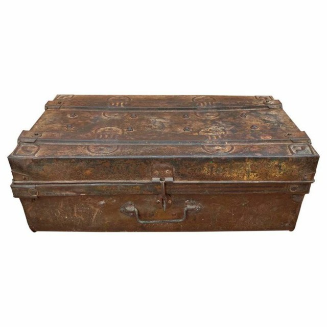 Valise décorative Alexandra House Living Marron Fer Style artisanal 3