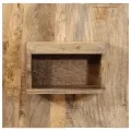 Table de chevet 50x27x50 cm bois massif de manguier brut
