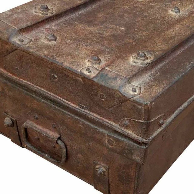 Valise décorative Alexandra House Living Marron Fer Style artisanal 3