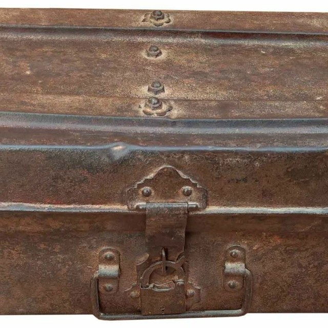 Decorative suitcase Alexandra House Living Brown Iron Traditional styl