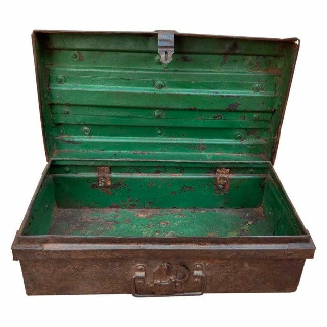 Decorative suitcase Alexandra House Living Brown Iron Traditional styl