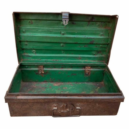 Decorative suitcase Alexandra House Living Brown Iron Traditional styl