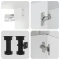 Ensemble d'armoires de cuisine 4 pcs Kalmar bois d'ingénierie