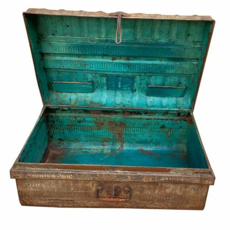 Valise décorative Alexandra House Living Marron Fer Style artisanal 4