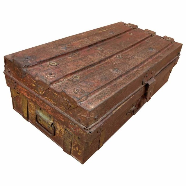 Valise décorative Alexandra House Living Marron Fer Style artisanal 3