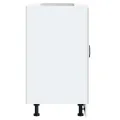 Meuble de base de lavabo Lucca blanc brillant bois ingénierie