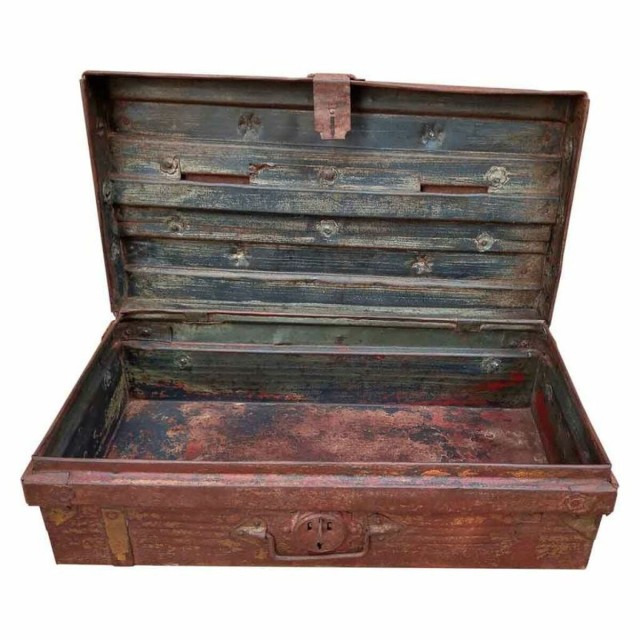 Valise décorative Alexandra House Living Marron Fer Style artisanal 3