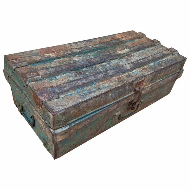 Valise décorative Alexandra House Living Marron Fer Style artisanal 3
