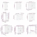 Ensemble d'armoires de cuisine 14 pcs Lucca bois d'ingénierie
