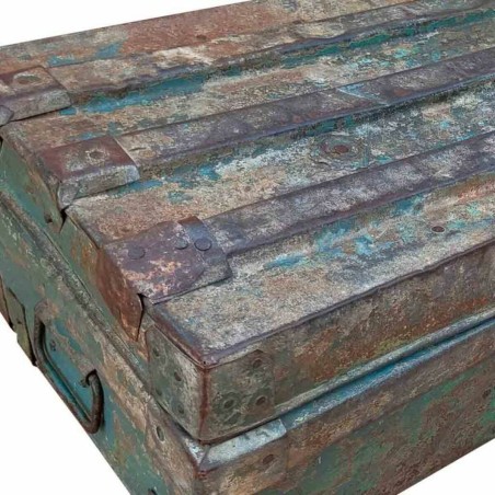 Valise décorative Alexandra House Living Marron Fer Style artisanal 3