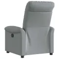 Fauteuil inclinable électrique Gris clair Tissu