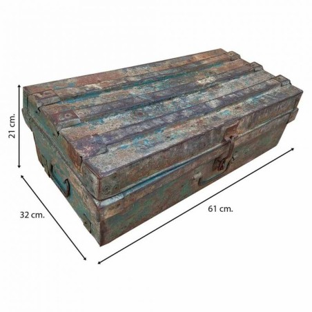 Decorative suitcase Alexandra House Living Brown Iron Traditional styl