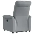 Fauteuil inclinable électrique gris clair tissu
