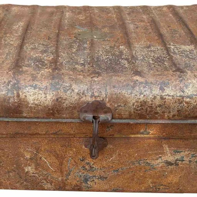 Valise décorative Alexandra House Living Marron Fer Style artisanal 4