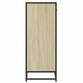 Armoire à chaussures chêne sonoma bois d'ingénierie et métal