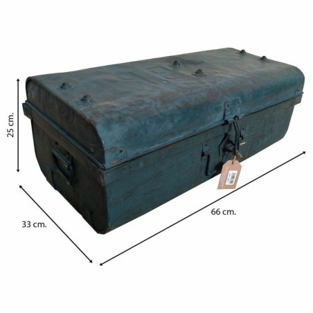 Valise décorative Alexandra House Living Bleu Fer Style artisanal 33